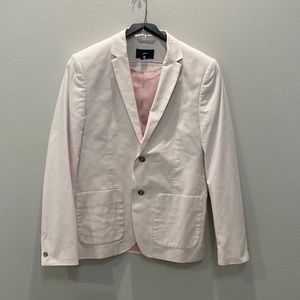 Men’s pink and white stripe sport coat size 42R
